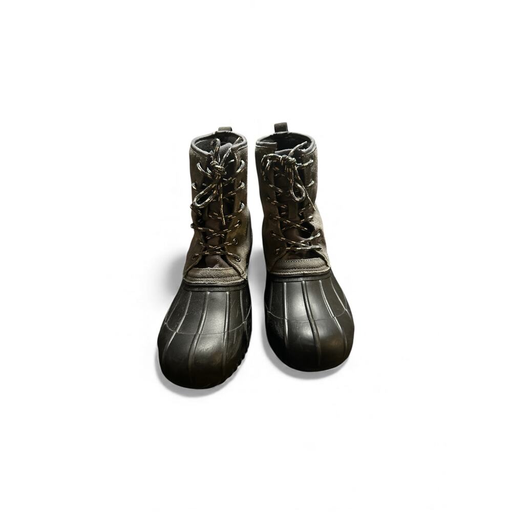 Mens Size 10 Gray and Black Winter Duck Boots